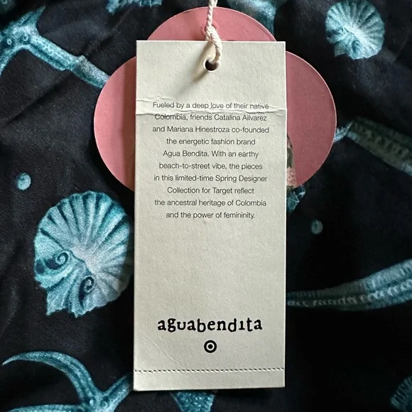 NWT Aguabendita X Target Deep Sea Print Wrap Skirt - Sz. XXL - Picture 6 of 7